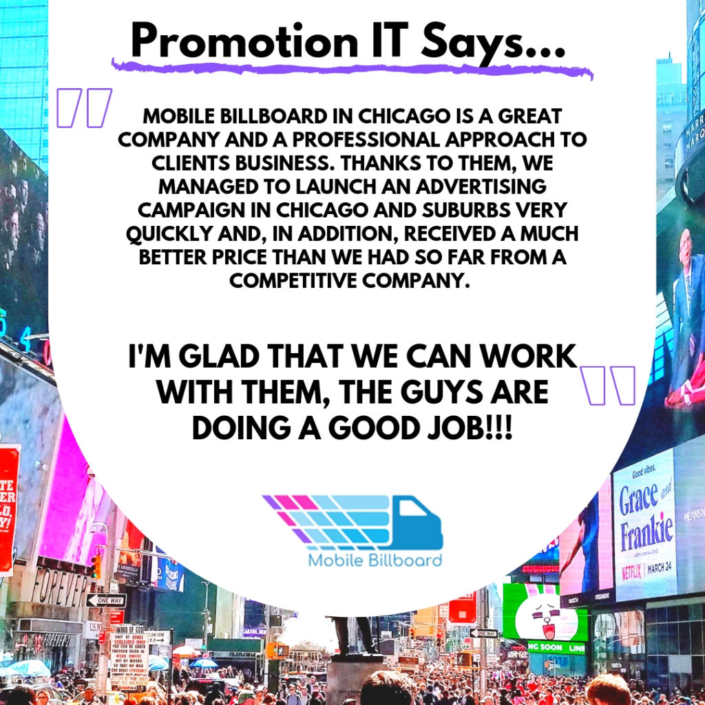 What Do People Say About Mobile Billboard? Promotion IT Testimonial 1024x1024 - What Do People Say About Mobile Billboard?