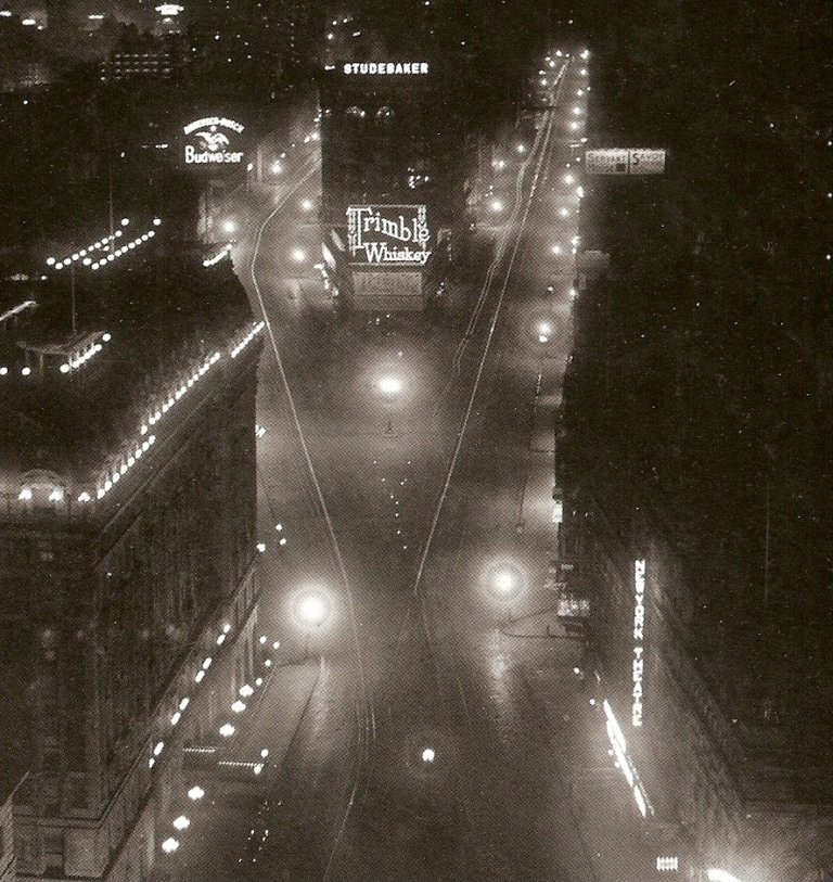 Trimble Whiskey Ad in Times Square 1904 Mobile Billboard